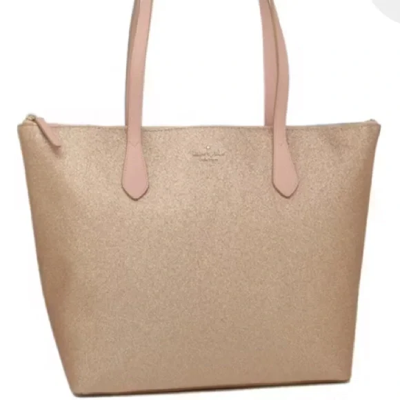 Kate Spade Gold and Pink Tote Bag - Picture 2 of 11